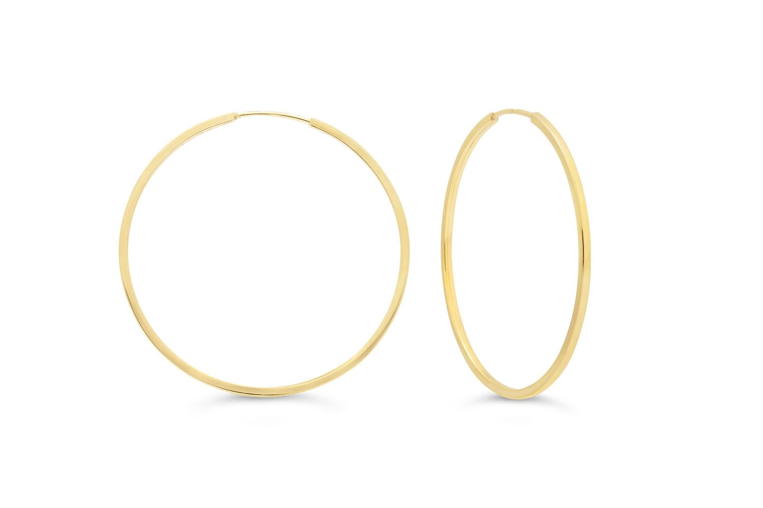 Bella Earrings 10K Yellow Gold Hoops 1046F