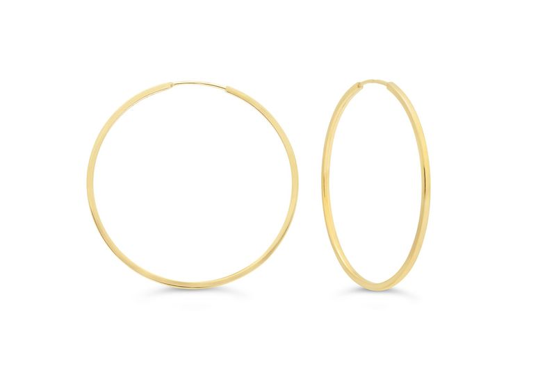 Bella Earrings 10K Yellow Gold Hoops 1046F