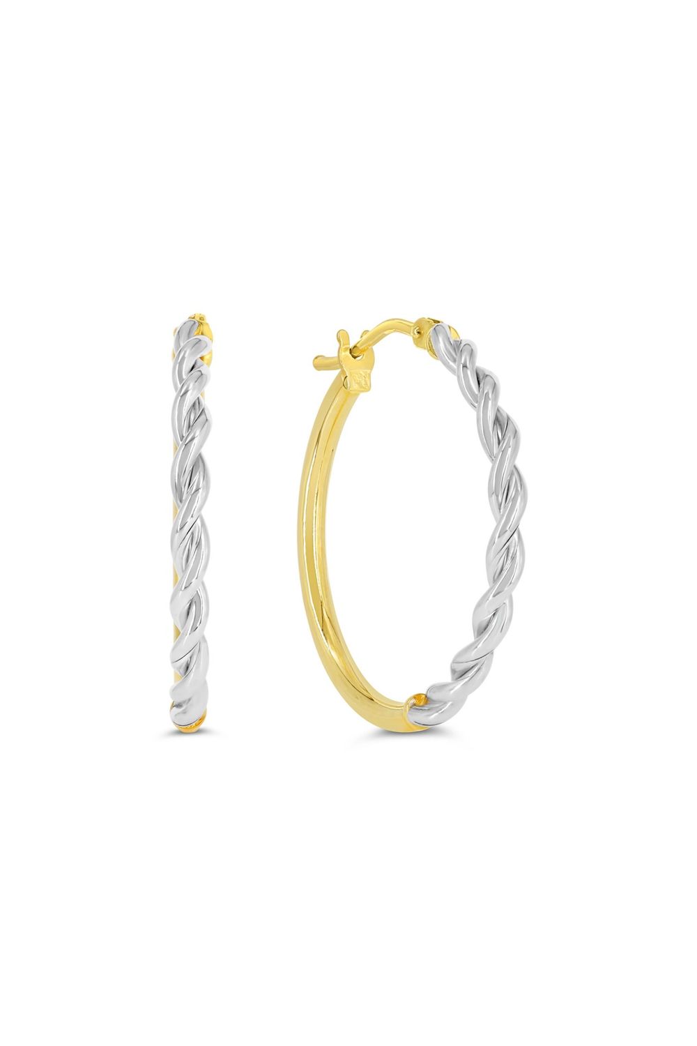 Bella Earrings 10K Yellow Gold Hoops 1002H