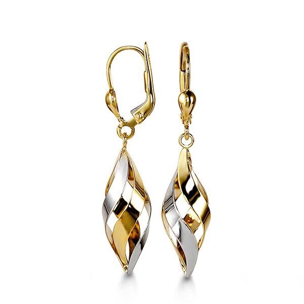 Bella Earrings 10K Yellow Gold Drop 1019