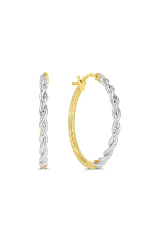 Bella Earrings 10K Yellow Gold Hoops 1002H