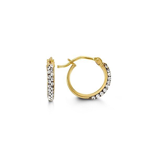Bella Earrings 10K Yellow Gold Hoops 1017A