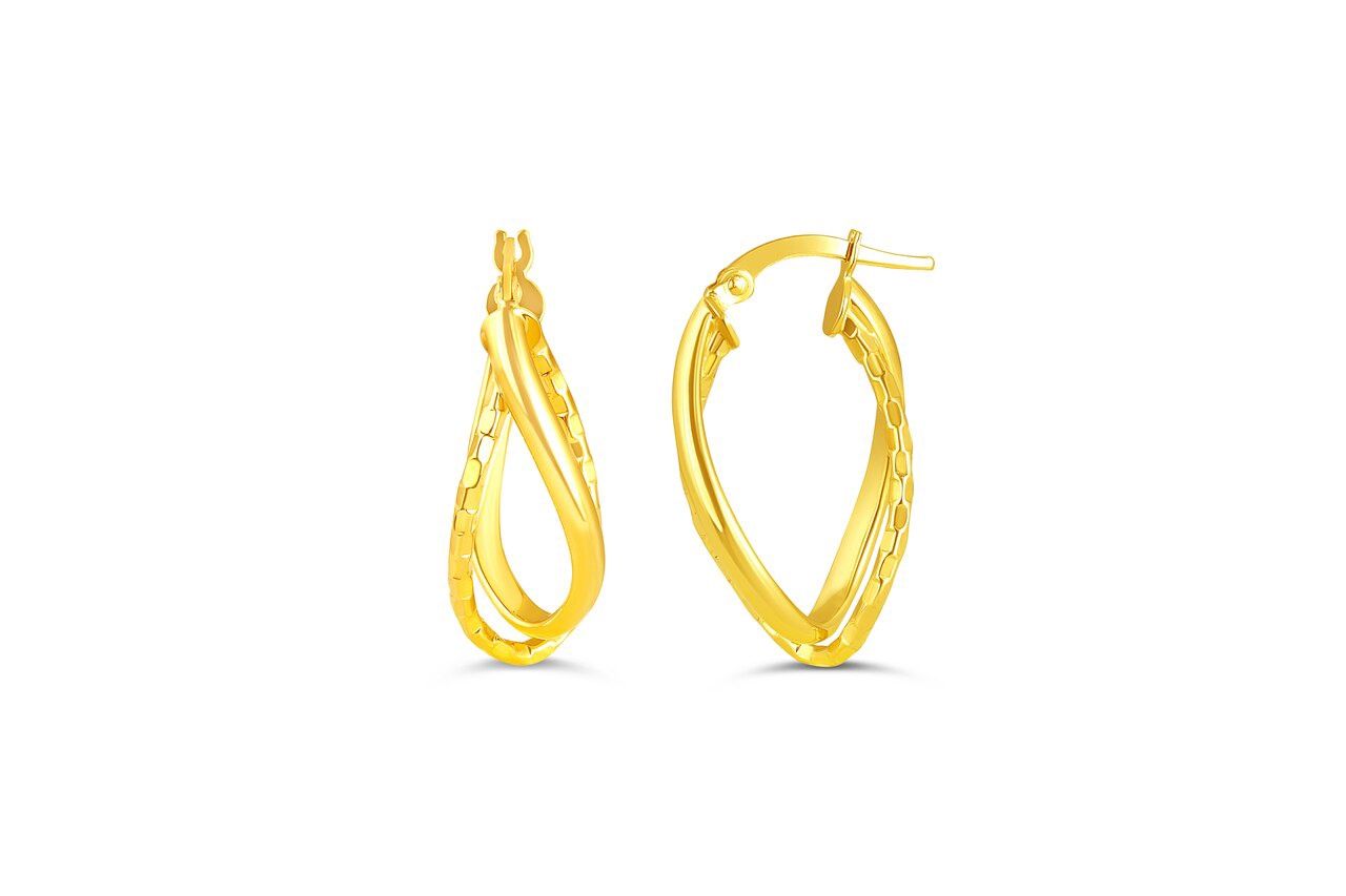 Bella Earrings 10K Yellow Gold 1021E