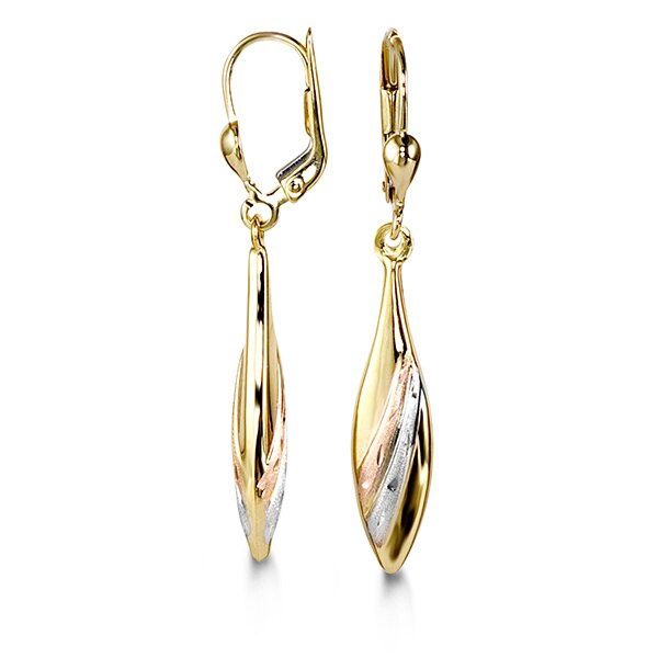 Bella Earrings 10K Yellow Gold Drop 1016