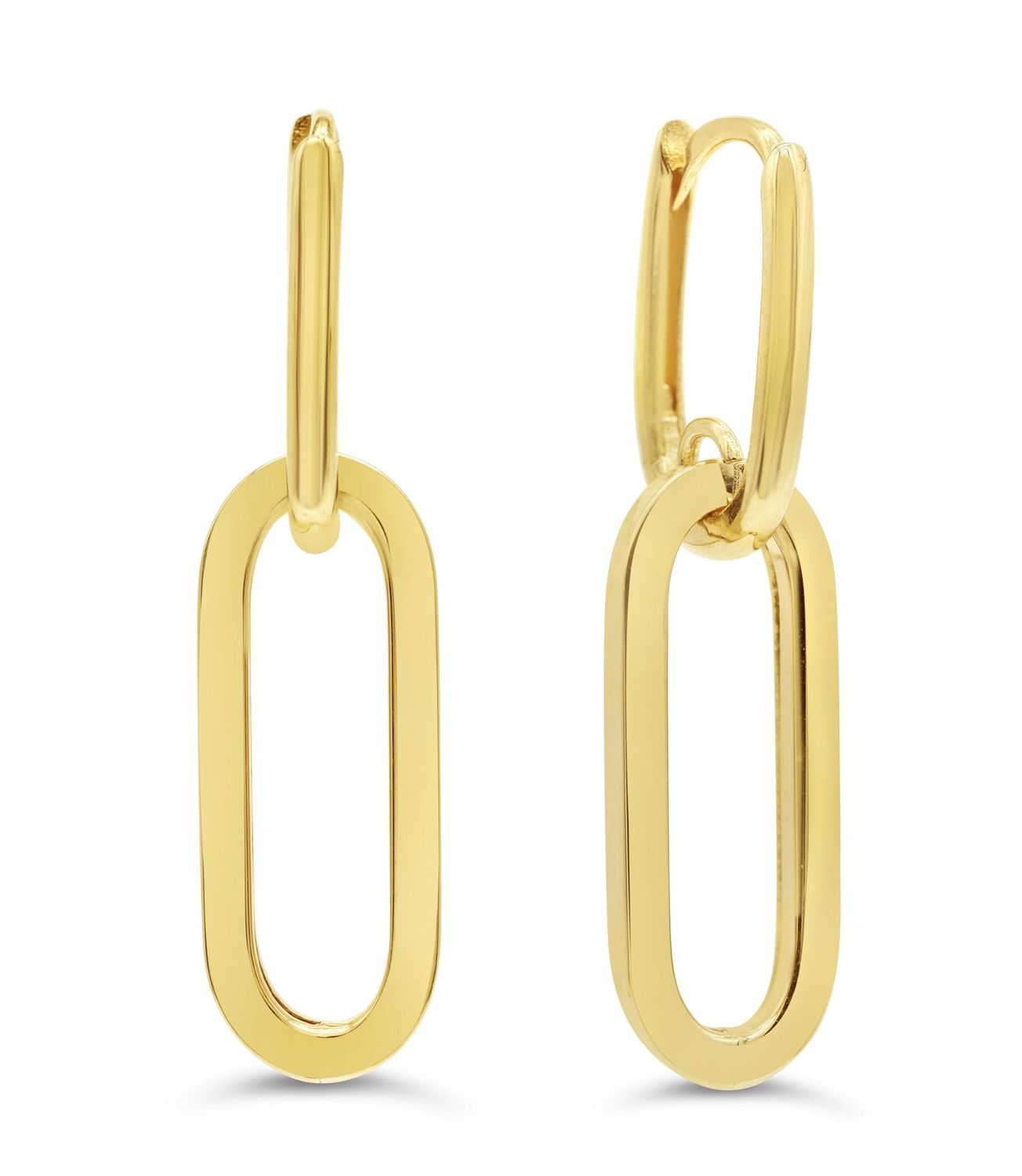 Bella Earrings 10K Yellow Gold Hoop Twists 1046G