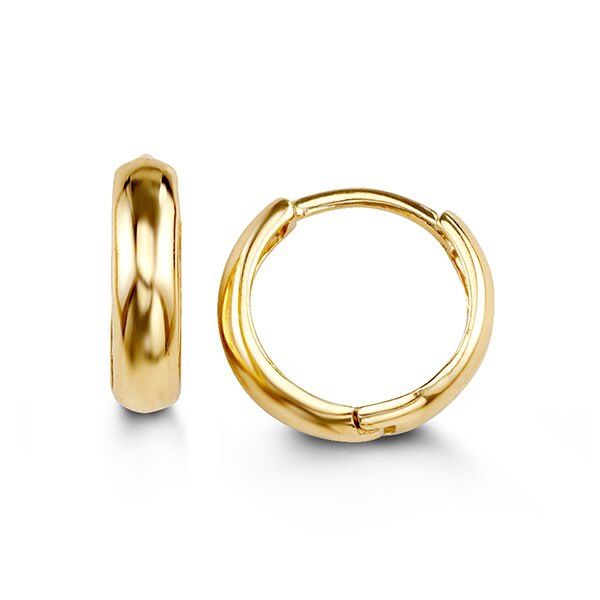 Bella Earrings 14K Yellow Gold Hoops 5017