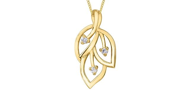 Corona Diamond 10KY .03TW Necklace PP4391