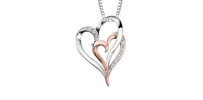Corona Diamond 10KWR .03TW Necklace PP2634