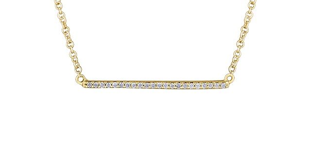 Corona Diamond 10KY .10TW Necklace NN307