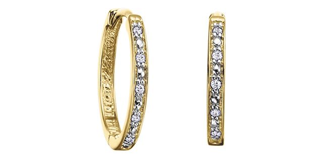 Corona Diamond 10KY .05TW Earrings EE2014