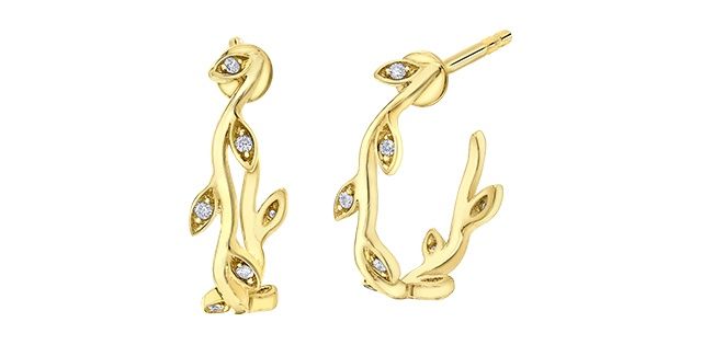 Corona Diamond 10KY .05TW Earrings EE4650