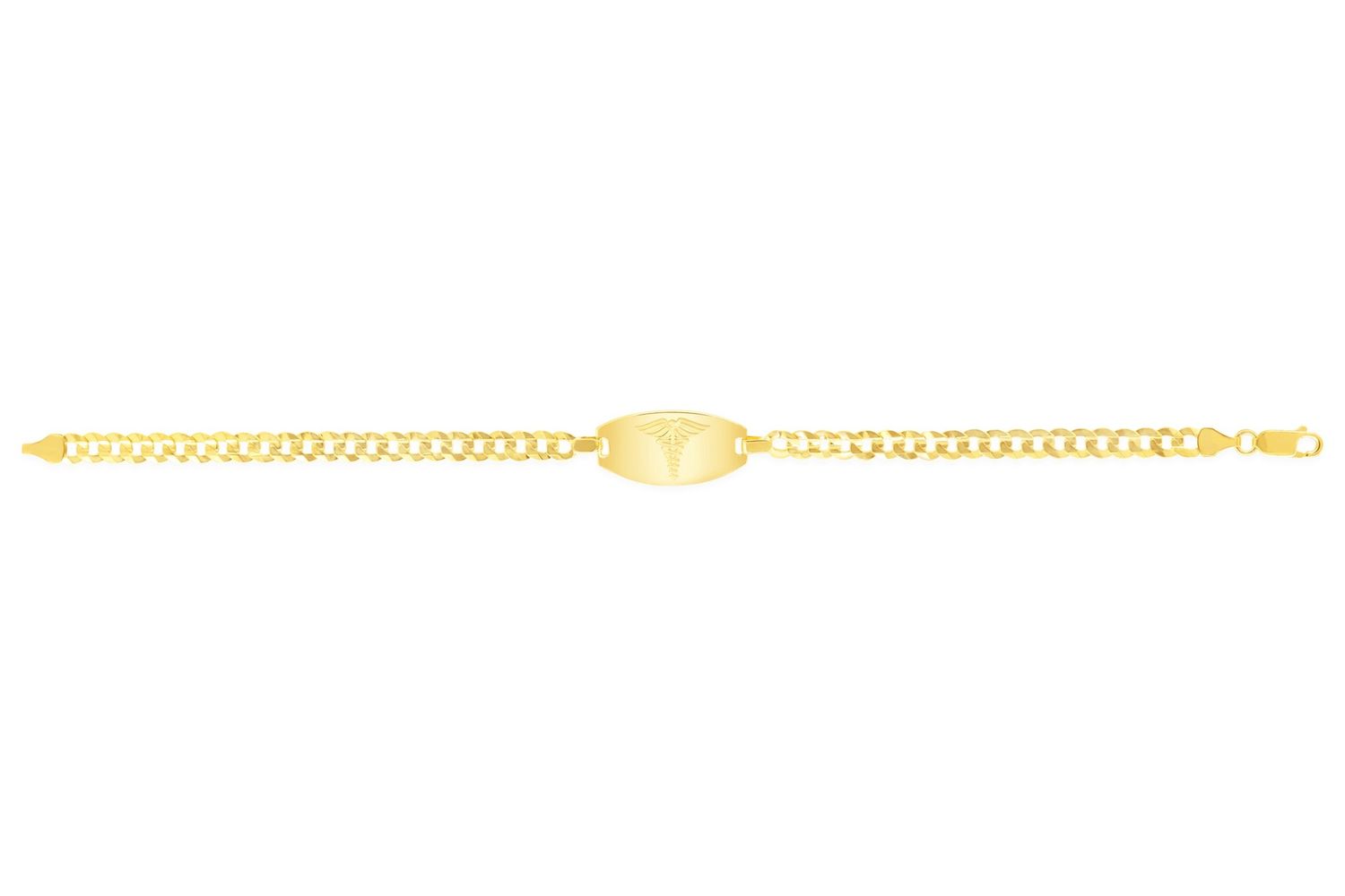 Bella 10K Yellow Gold Medical Alert Bracelet 2404
