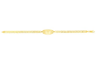 Bella 10K White Gold Medical Alert Bracelet 2404