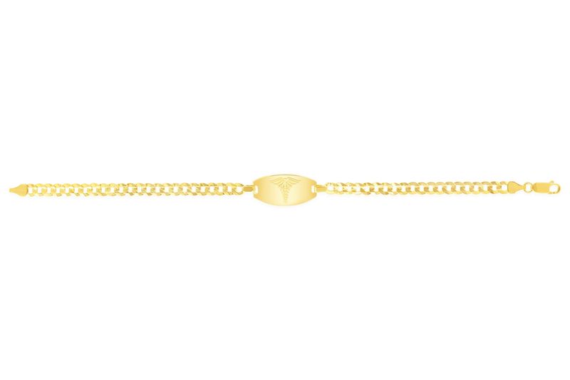 Bella 10K Yellow Gold Medical Alert Bracelet 2404