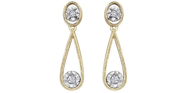 Corona Diamond 10KY .06TW Earrings EE4272