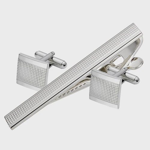 Alpine Cuff Link &amp; Tie Bar Set  SCT27