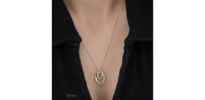 Corona Diamond 10KY .10TW Necklace PP1881