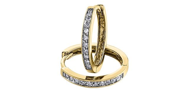 Corona Diamond 10KY .10TW Earrings EE2014