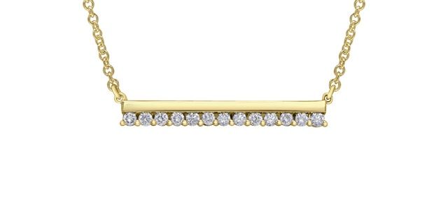 Corona Diamond 10KY .16TW Necklace NN388