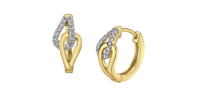 Corona Diamond 10KY .20TW Earrings EE4796