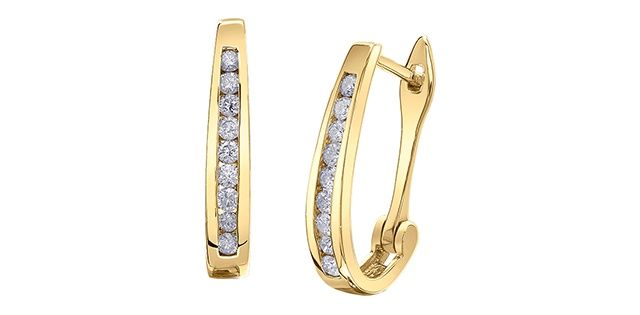 Corona Diamond 10KY .33TW Earrings ELU27166