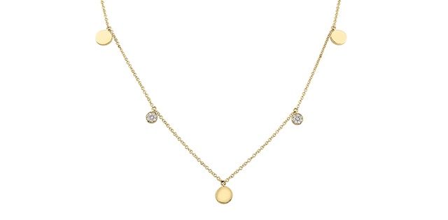 Corona Diamond 10KY .08TW Necklace NN342