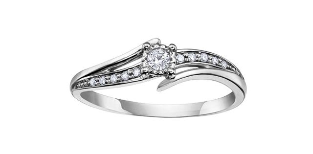 Corona Diamond 10KW .10TW Engagement Ring RCH503