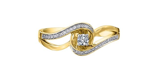 Corona Diamond 10KY .17TW Engagement Ring R30143
