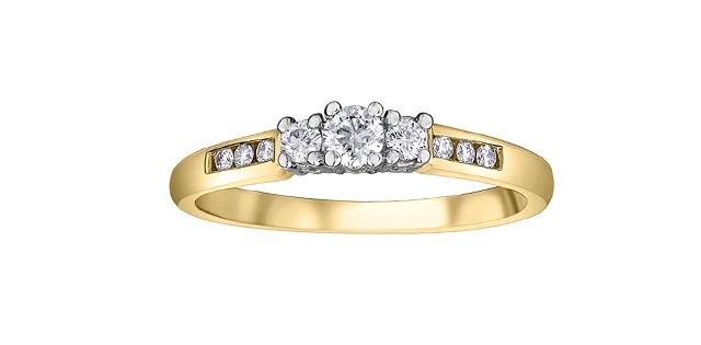 Corona Diamond 14KYW .25TW Engagement Ring R2809