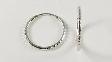 Stylecraft 10KW 15mm Keeper Design Hoop Earrings ER685