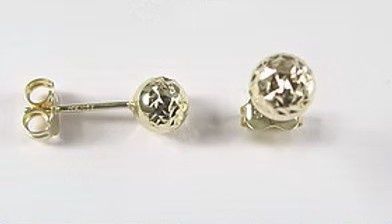 Stylecraft 10KY 6mm Ball Stud Earrings ER598