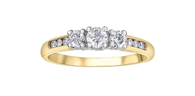 Corona Diamond 14KYW .50TW Engagement Ring R2809
