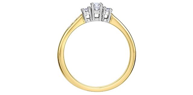 Corona Diamond 14KYW .33TW Engagement Ring R2809
