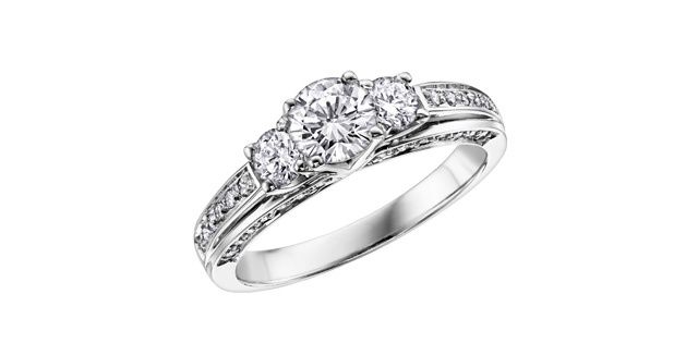 Corona Diamond 18KPD .50TW Engagement Ring R3059