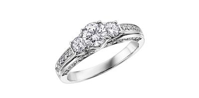 Corona Diamond 18KPD .50TW Engagement Ring R3059