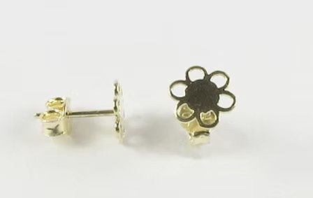 Stylecraft 10KY Flower Stud Earrings ER8090