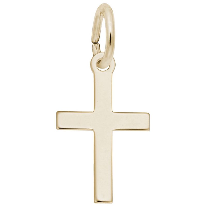 Nuco Charm Gold Plated - Small Plain Cross