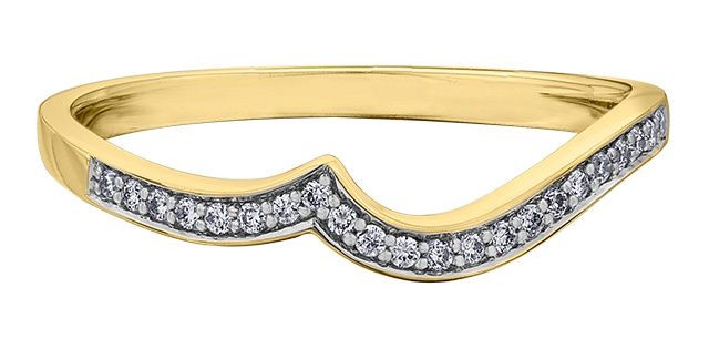 Corona Diamond 10KY .17TW Wedding Band R30143