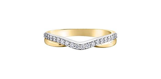 Corona Diamond 14KYW .25TW Band R50L06