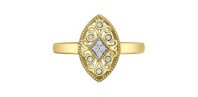 Corona Diamond 10KY .05TW Ring RL54176