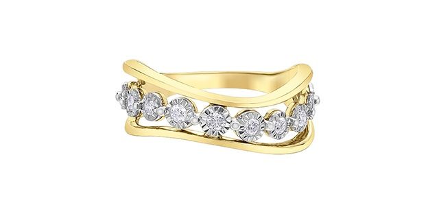 Corona Diamond 10KYW .25TW Ring R52H21