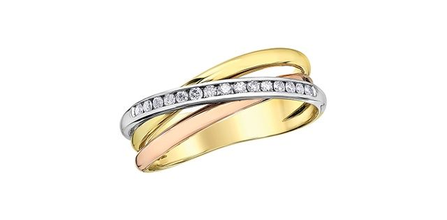 Corona Diamond 10KTR .15TW Ring RL54354