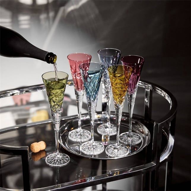 Winter Wonders Flutes Coloured Mixed set of 6 Waterford