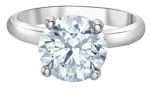 Lab Diamond 18KPD 3.50TW Engagement Ring R1826 Diamond Evolution