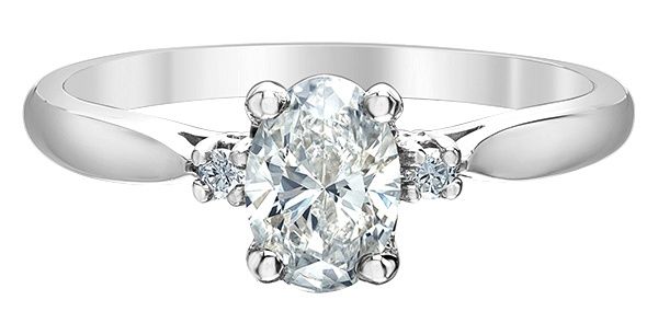 Lab Diamond 14KW .65TW Engagement Ring R51J04 Diamond Evolution