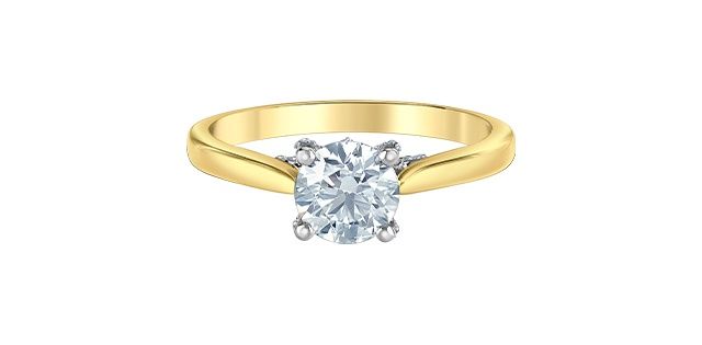 Lab Diamond 14KYW 1.15TW Engagement Ring R31410 Diamond Evolution