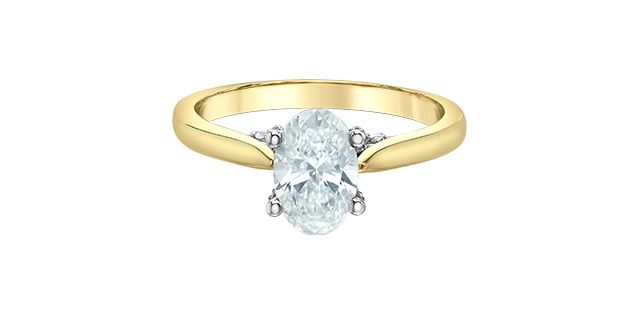 Lab Diamond 14KYW 1.15TW Engagement Ring R31411 Diamond Evolution