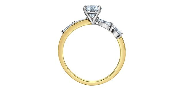 Lab Diamond 14KYW 1.40TW Engagement Ring R4515 Diamond Evolution