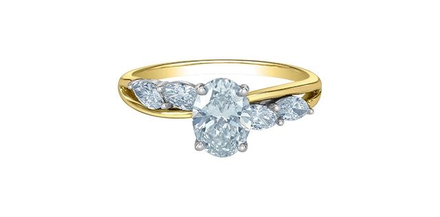 Lab Diamond 14KYW 1.40TW Engagement Ring R4515 Diamond Evolution