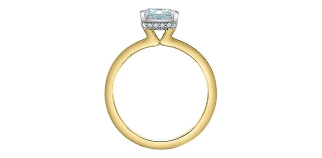 Lab Diamond 14KYW 1.64TW Engagement Ring R31603 Diamond Evolution